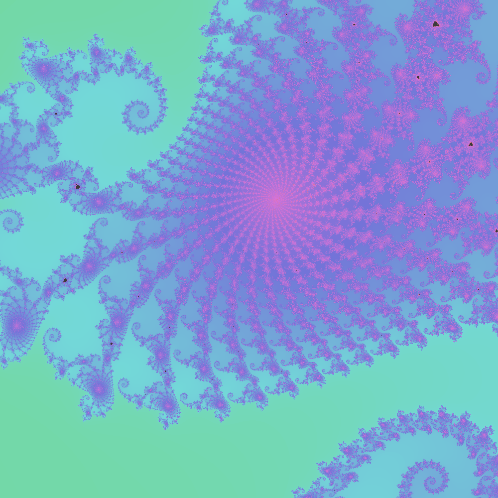 Mandelbrot: seahorse valley (more zoon)