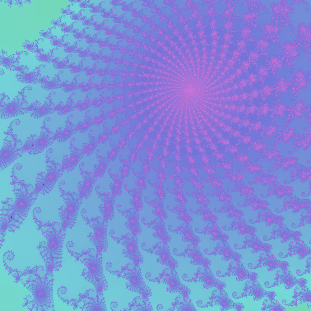 Mandelbrot: seahorse valley (more zoon)